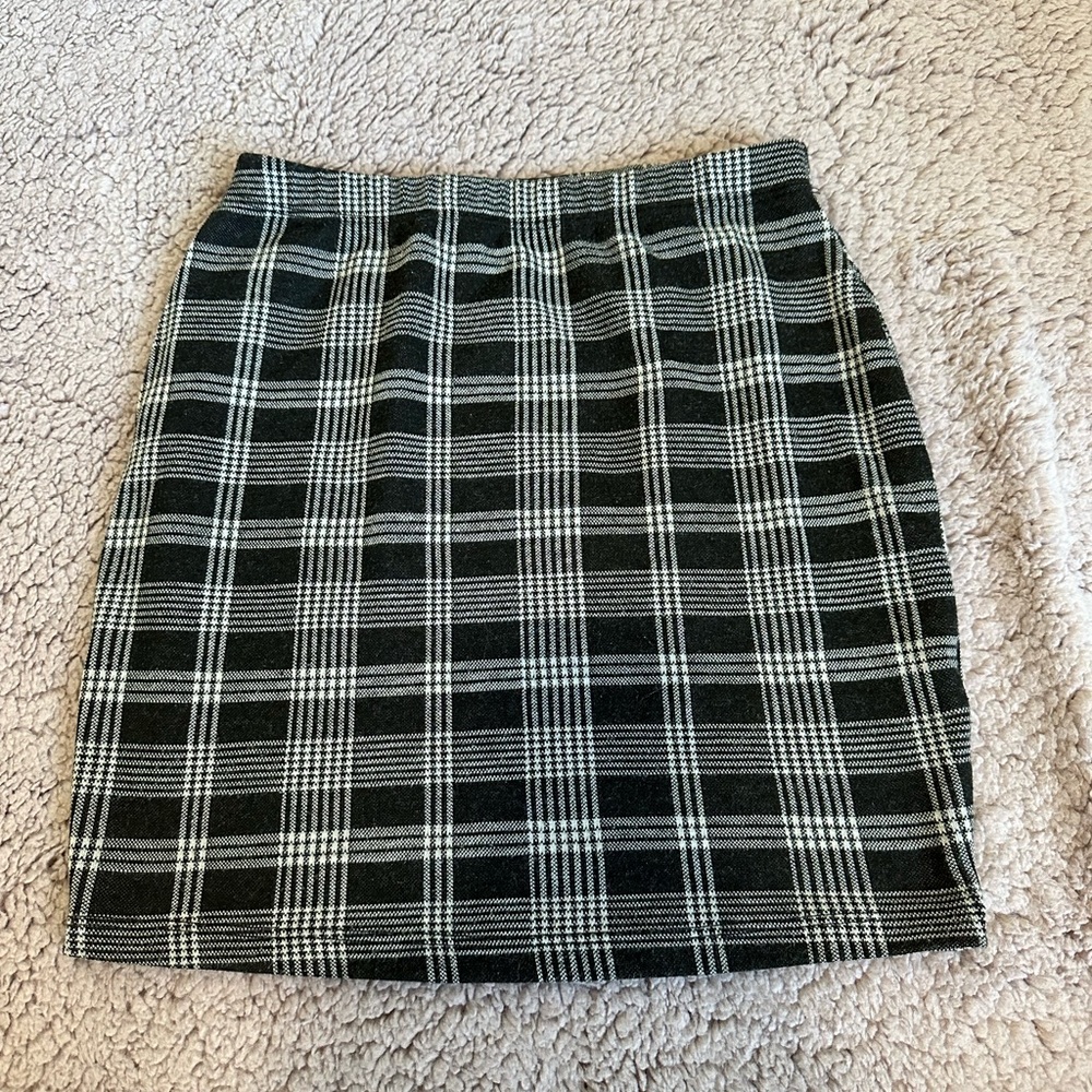 Plaid mini skirt Small